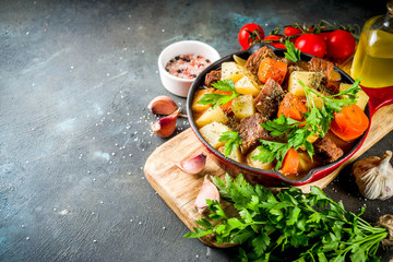 Homemade Beef stew or goulash