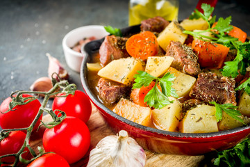 Homemade Beef stew or goulash