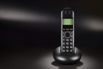 Cordless phone with space for text