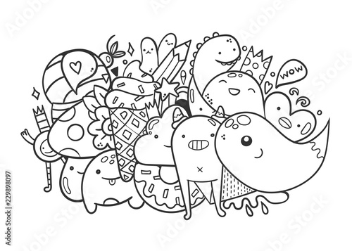88 Top Cute Doodle Coloring Pages  Images