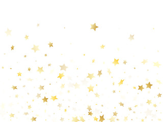 Magic gold sparkle texture vector star background.