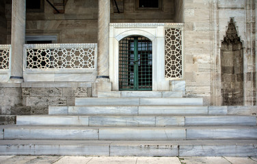 Fototapeta na wymiar Part of Suleymaniye mosque in turkish Istanbul