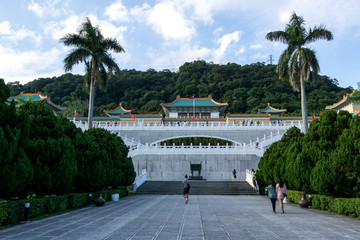 main entrance of national palace museum - obrazy, fototapety, plakaty