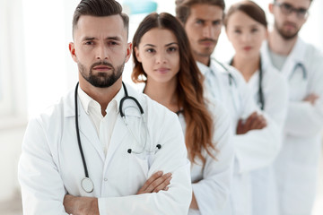 Fototapeta premium Portrait of medical team standing together