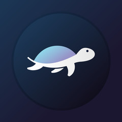 Tortoise icon vector drawing