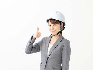 ビジネスウーマン・サムズアップ