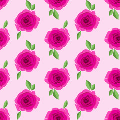 Seamless pattern with beautiful roses. Image of a bouquet of roses. Vector EPS10.