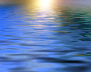 Fototapeta premium Soft and blurred colorful surface rippled of water background