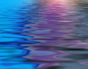 Soft and blurred colorful surface rippled of water background