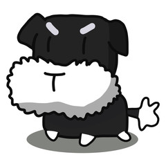 Dog cartoon illustration isolated on white background