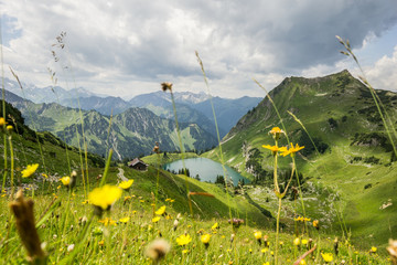 Seealpsee in den Allgäuer Bergen - Bergsee im Allgäu