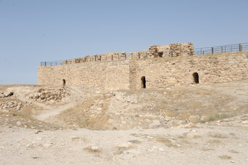 Kerak Castle is a large Crusader castle located in al-Karak, Jordan. It is one of the largest crusader castles in the Levant. Construction of the castle began in the 1140s, under Pagan and Fulk 
