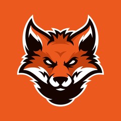 Animal head mascot gaming logo