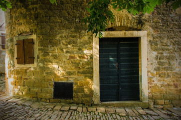 A door in the hill village of Groznjan (also called Grisignana) in Istria, Croatia
