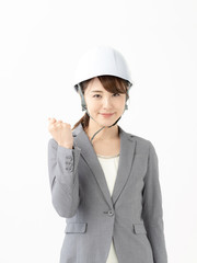 ビジネスウーマン・ガッツポーズ