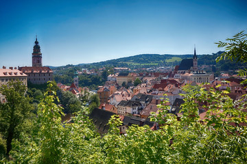 Fototapeta premium Cesky Krumlov castle in the czech republic