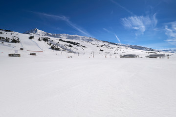 Baqueira Beret in Lerida Catalonia ski spot resort in Aran Valley