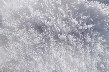 Snow texture in a ski resort