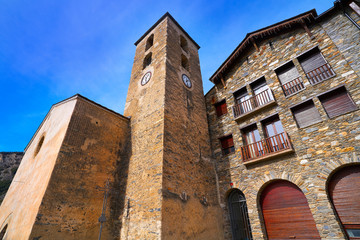 Fototapeta na wymiar Ordino village in Andorra Pyrenees