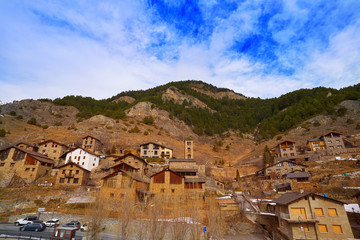 Fototapeta na wymiar Pal village in Andorra Pyrenees