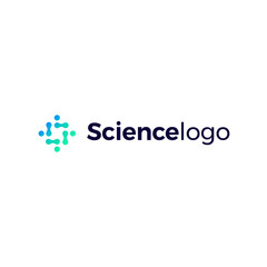 Science Vector Logo Abstract Dots