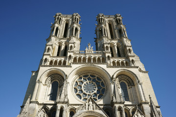 Fototapeta na wymiar Laon Notre-Dame Cathedral France