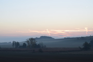 roter Himmel über Thür, Oktobermorgen