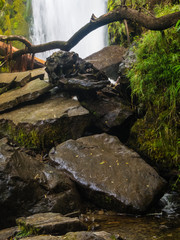 Hidden Waterflall El Bolson Argentina in Patagonia called Cascada Escondida