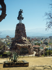 Monument to Martin Miguel de Guemes, a military leader and caudillo in Argentina