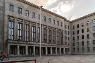 Main entrance of the Federal Ministry of Finance, Berlin, Germany