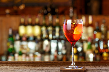 Aperol spritz on the bar