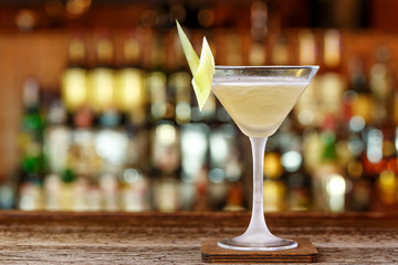 Refreshing cocktail with pineapple