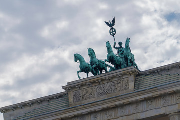 Fototapeta premium Quadriga of the Brendenburg Gate, Berlin, Germany