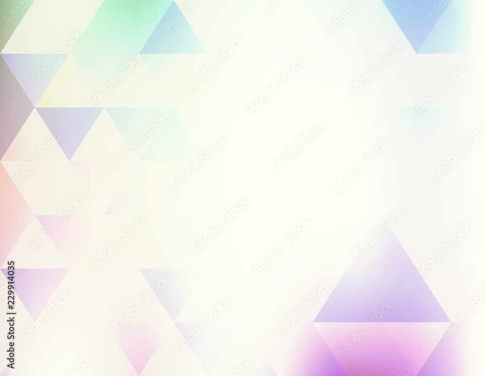 Poster Retro background with multicolored triangles