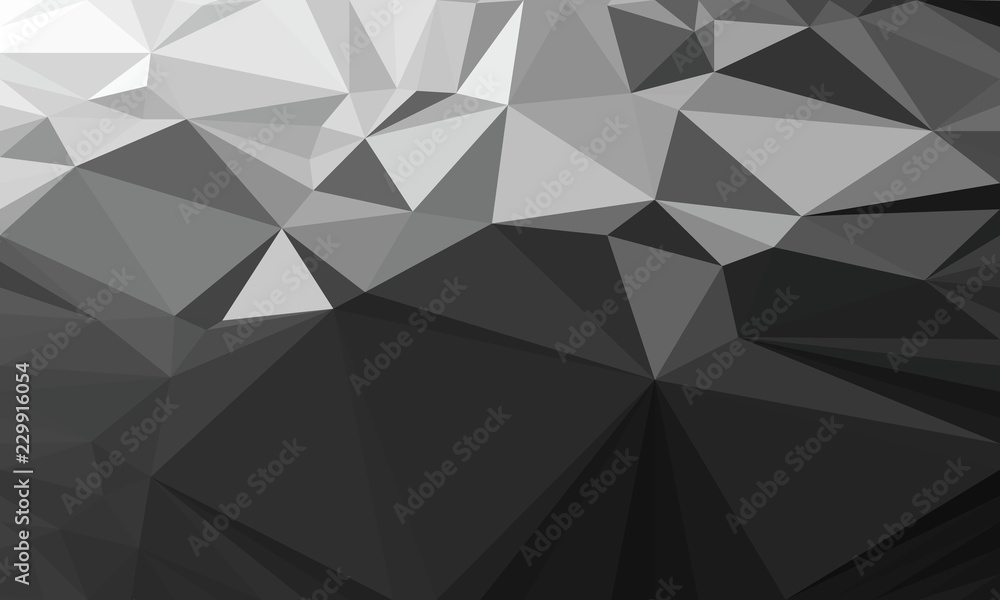 Aufkleber abstract polygonal triangle dark background. vector polygon which consist of triangles. geometric ba