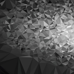 Abstract polygonal triangle dark background. Vector polygon which consist of triangles. Geometric background in Origami style with gradient.
