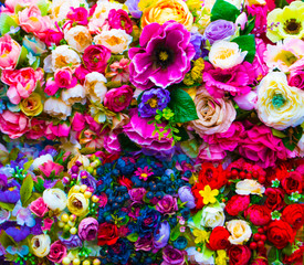 Fototapeta na wymiar bright festive floral background