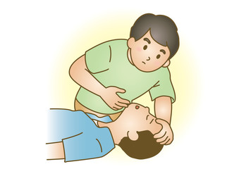 応急手当イラスト08：急病・意識障害
