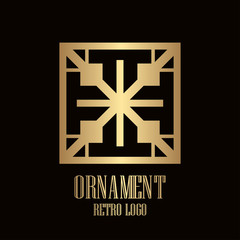 Art Deco vintage logo