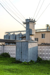 Obraz premium Power plant is a station of transformation