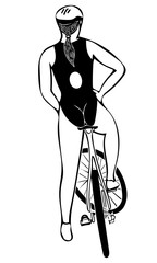 Cycling triathlete 1