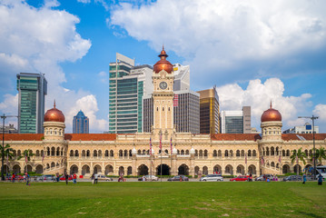Bâtiment du sultan abdul samad à Kuala Lumpur, Malaisie