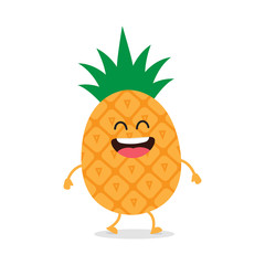 Funny pineapple, comic characters