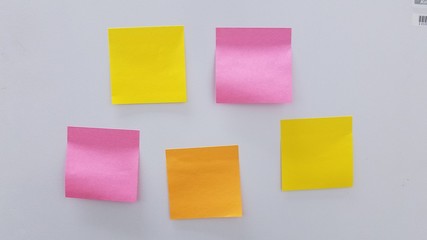 self sticky note on wall reminder