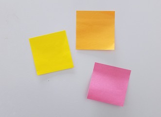 self sticky note on wall reminder