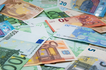 Euro Money Banknotes background