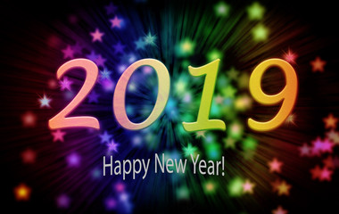 2019 happy new year greeting