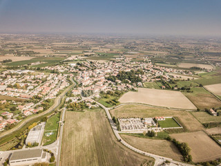 Paesino di campagna, drone