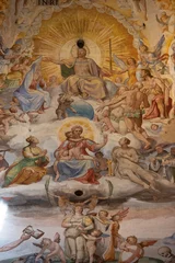Florenz, Italien, 3. Juli 2015: Mit Blick auf die beeindruckenden Kunstwerke in der Kuppel des Doms in Florenz, Italien © Michael Evans