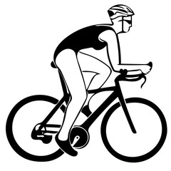 Cyclist trisuit profile